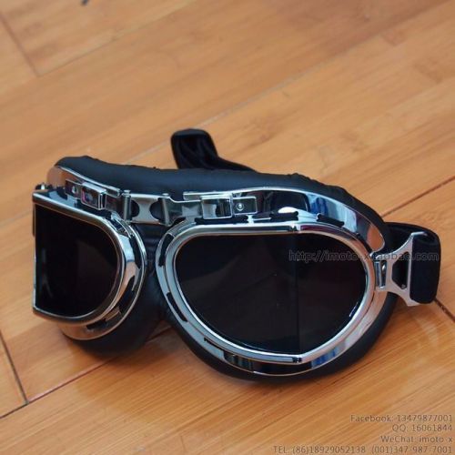 Vintage goggle glasses motorcycle cruiser helmet pilot motor aviator goggles t08
