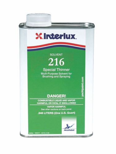 Interlux boat paint special thinner solvent 216 quart