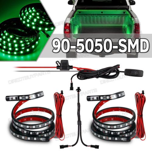 Qty/2 60&#034; running board led light kit super cab green side mounted led light 12v