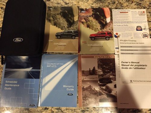 2005 ford explorer owners manual set with case oem lqqk!!! all models