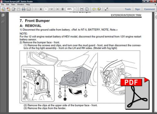Subaru 2013 - 2014 xv crosstrek brake suspension service repair shop fsm manual