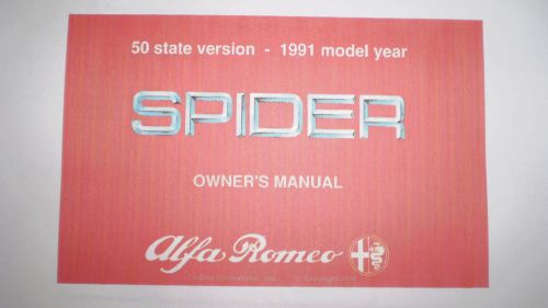 Pdf version - alfa romeo spider owner&#039;s manual  - 1991