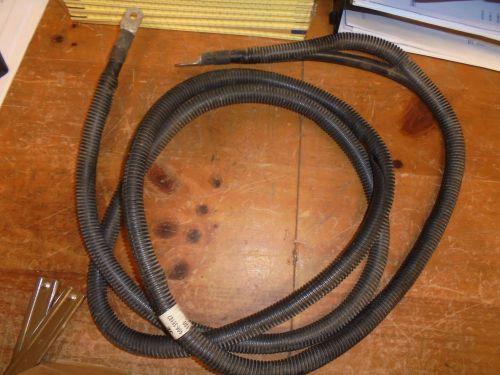 Battery cable 2/0 120in long black 3/8x3/8 eyes nos