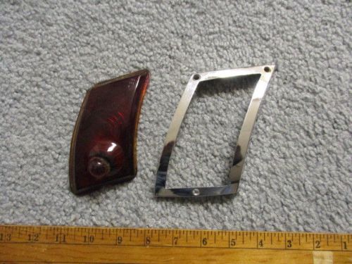 Nos 1940 hudson left taillight lens and bezel tail lamp convertible and coupe