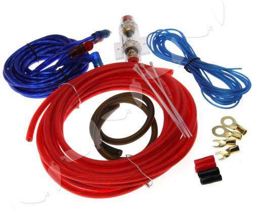 Car amplifier/amp wiring fuse audio sound rca cable 800w 60a