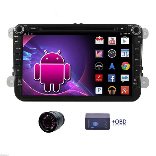 Gps navi 8&#034; hd touch screen android car dvd player for vw volkswagen 2007-2011