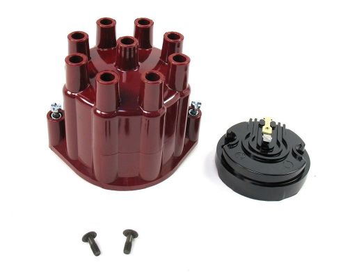 Pertronix billet v8 distributors red socket style cap/rotor kit p/n d600701