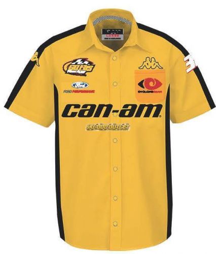 2017 jeffrey earnhardht can-am gofas racing team tech shirt - yellow