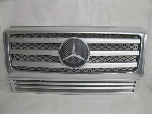 New mercedes benz 1990-2014 g class all silver grille g550 g500 g55 w463 grill