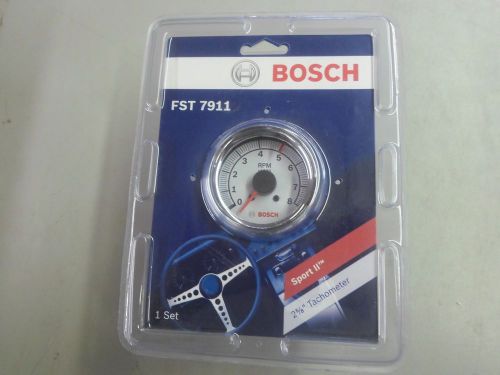 Bosch 2 5/8 inch super tachometer white / chrome bezel fst7911