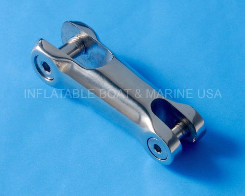 Boat anchor connector 1/4 to 5/16 chain non swiveling 316 marine stainless steel