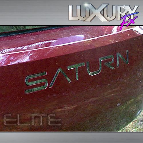 Steel saturn bumper letter insert kit fit for 2005-07 saturn ion 4d - luxfx2692