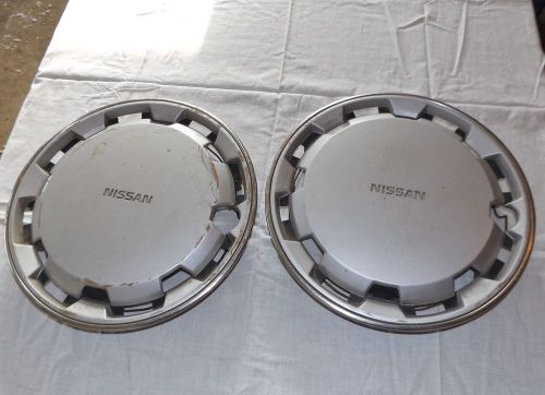 2 nissan 14 inch wheel covers hubcaps hub caps 70s – 80s