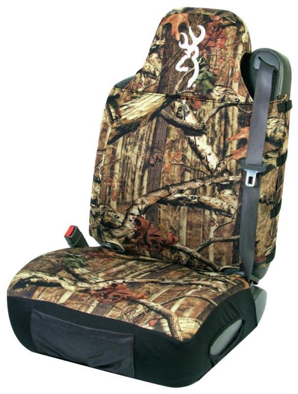 Infinity camo with browning logo neoprene seat cover