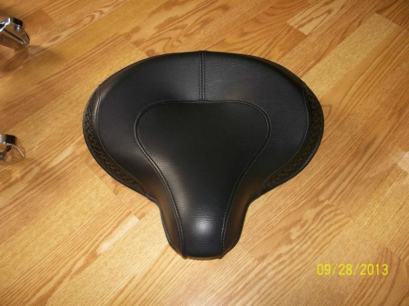 Oem leather solo seat soft tail