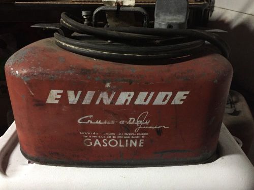 Vintage 1953-56 evinrude cruise a day junior 3.3 gal outboard boat motor gas can