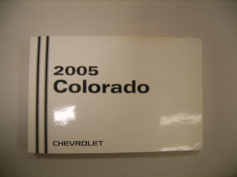 2005 cheverolet colorado owner's manual 