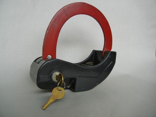 Vtg anti-theft car cuf w/ keys ignition lock steering column free shipping