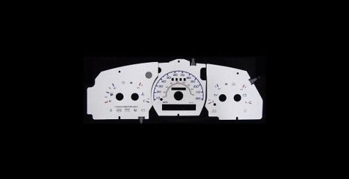 120mph indiglo euro reverse glow gauge faces for 1995-1997 ford ranger w/o tach