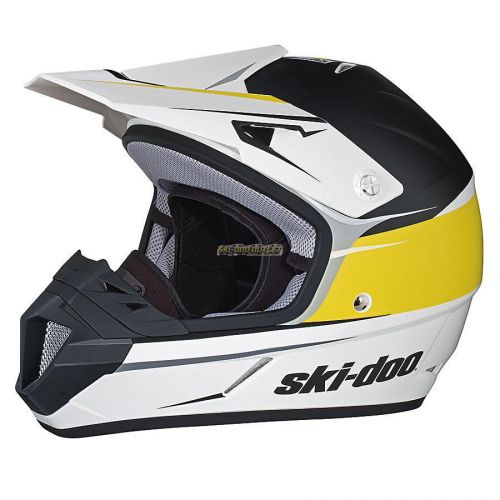 Ski-doo xc-4 cross drift helmet - yellow