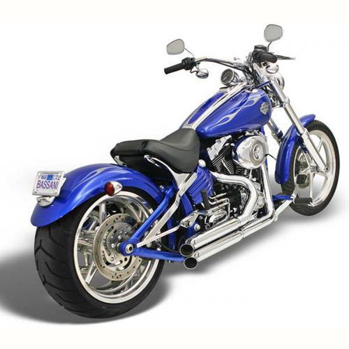 Bassani manufacturing pro-street exhaust turn-out chrome (1s24d)