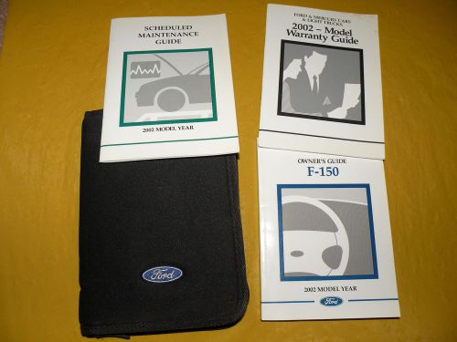 2002 f-150  owners manual set  with case #1029