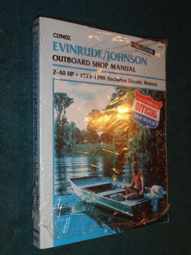 1973-1979 evinrude / johnson 2-40 hp boat engine shop manual / clymer book 89 88