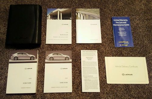 08 2008 lexus is 250 350 awd 2wd owners owner&#039;s manual set oem case **exc cond**
