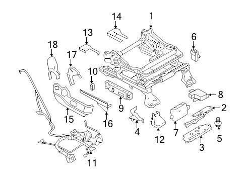 Ford oem power seat wiring harness ba1z14a698a image 11