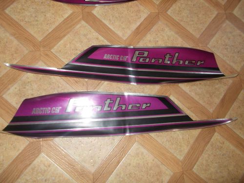 Nos vintage 71 arctic cat panther snowmobile decals 0106-218, 0106-219 set