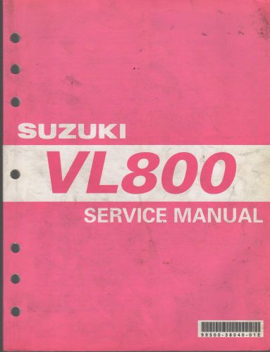 2001 suzuki motorcycle vl800 service manual p/n 99500-38040-01e   (013)