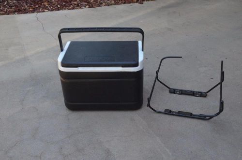 Ds clubcar golf cart cooler ice chest with rare fender bracket good condition