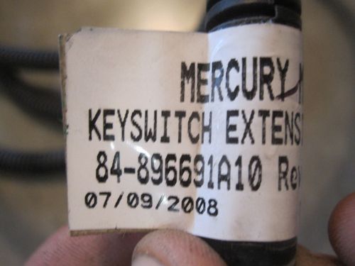 Mercury quicksilver 84-896691a10 boat keyswtich extension harness w/out crank