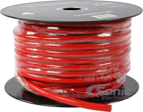 Truconnex tc4red4-125 125 ft. of 4 gauge tc4 series cca red power cable