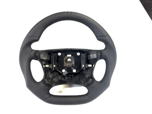 Steering wheel saab 9-3 leather flat bottom black band
