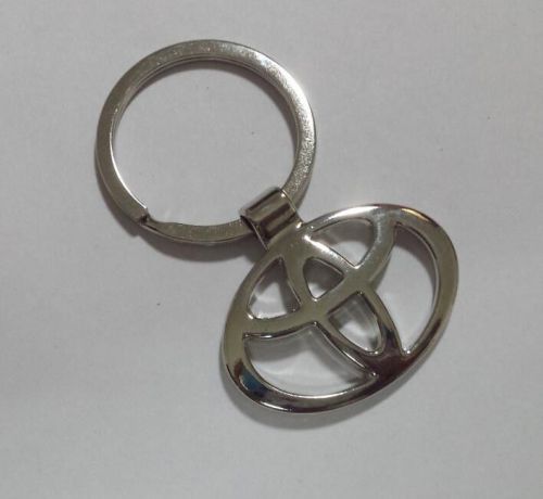 Toyota car key chain keyring with bmw logo chrome steel gift keychain