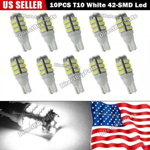 Pack 10 t10 921 backup reverse light bulbs 42-3020-smd pure white led