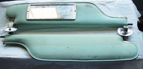 1966 gm olds oldsmobile cutlass visors blue green teal
