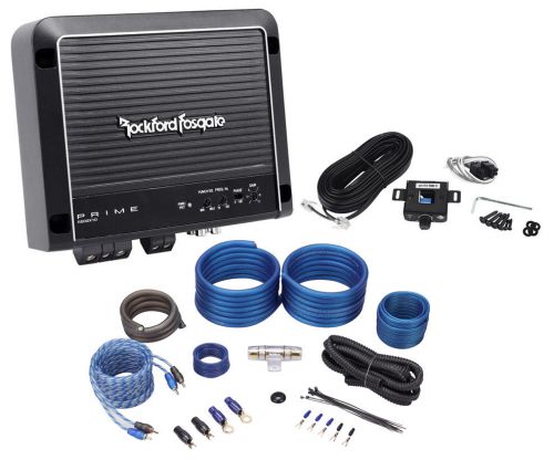 Rockford fosgate prime r500x1d 500 watt rms mono car class d amplifier+amp kit