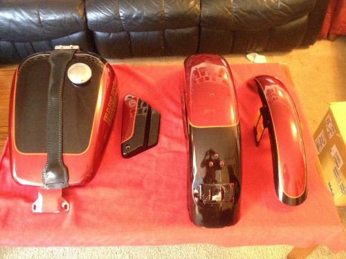 Harley fxr lowrider fenders, fuel tank, and left side cover