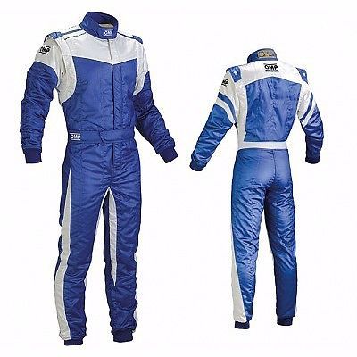 Omp first evo suit 2016 - navy blue/white, size 54 - fia rated