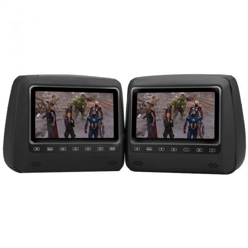 2 pcs 7” tft lcd headrest car dvd player monitor display,800x480 resolutions,pal