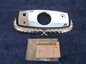 1972 ford galaxie ltd trunk / luggage compartment  lock cover bezel   nos  716