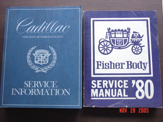 1980 cadillac factory manuals full set-incudes all cadillac models gas & diesel