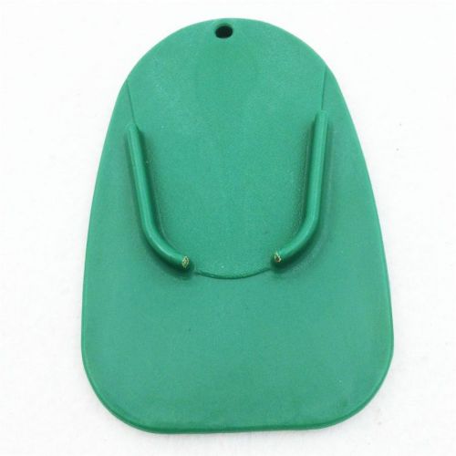 Green kickstand plate pad universal fit for universal motorcycle 5&#034;x3.2&#034;