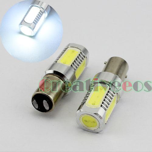 2x 1157 bay15d high power 7.5w 12v backup led tail brake turn signal light bulb