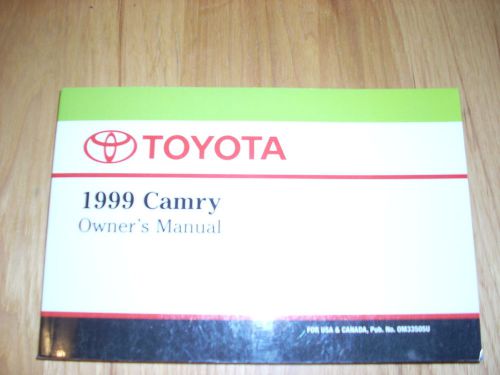 1999 toyota camry owners manual