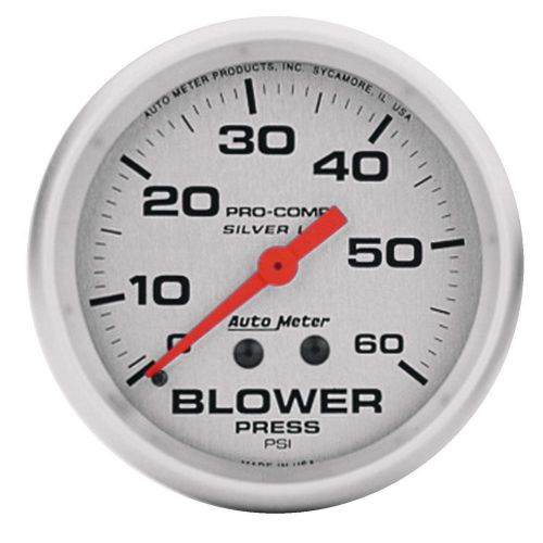 Autometer 4602 silver lfgs blower pressure gauge