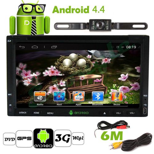 Pure android 4.4 os 7&#034; hd double 2 din car dvd stereo gps navi 3g wifi + camera