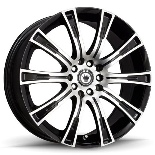 Konig 50mb crown 18x8 5x112  black/machined wheels rims